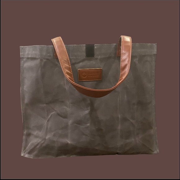 Gray Canvas Red Cross Tote Bag - Picture 3 of 10